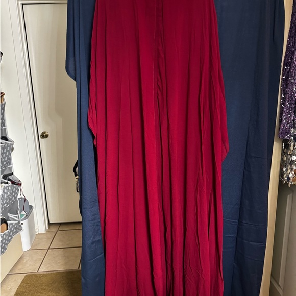 Mainstays Red Long Sleeve Cape Dress - Picture 7 of 8